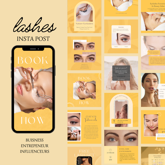 LASH INSTAGRAM TEMPLATE GOLD